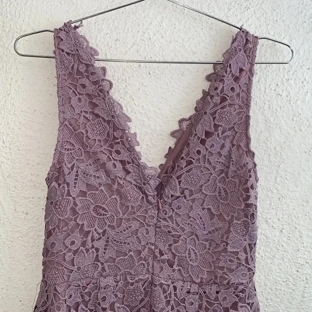 ASTR The Label Lace Midi Dress In Lilac Purple Size Small - Picture 8 of 9